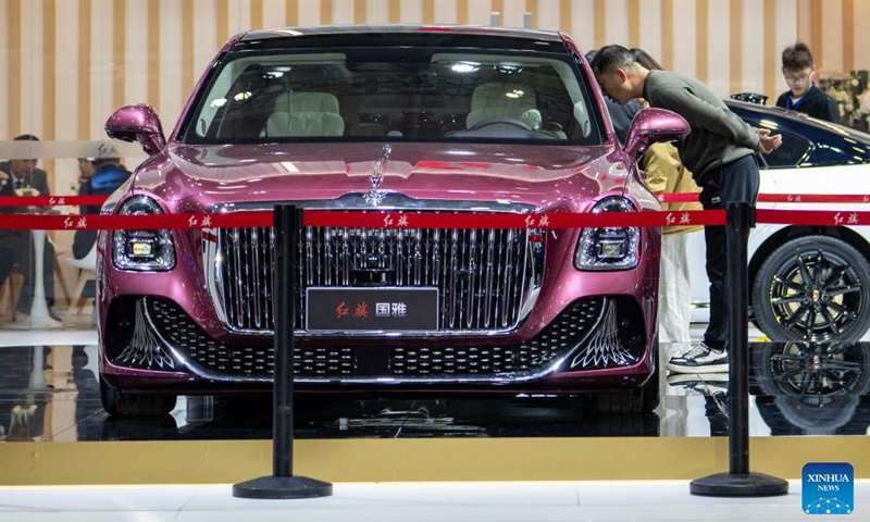 People visit the 20th China (Changsha) International Automobile Exposition in Changsha, central China's Hunan Province, Dec. 4, 2024. The 6-day exposition, with an exhibition area of 120,000 square meters, kicked off on Wednesday at the Changsha International Convention and Exhibition Center, showcasing more than 1,000 vehicles from over 80 automobile brands. Photo: Xinhua