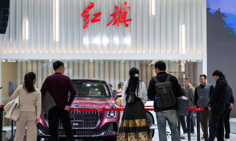 People visit the 20th China (Changsha) International Automobile Exposition in Changsha, central China's Hunan Province, Dec. 4, 2024. The 6-day exposition, with an exhibition area of 120,000 square meters, kicked off on Wednesday at the Changsha International Convention and Exhibition Center, showcasing more than 1,000 vehicles from over 80 automobile brands. Photo: Xinhua