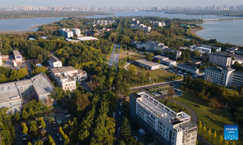 An aerial drone photo taken on Oct. 25, 2024 shows the Hefei Institutes of Physical Science under the Chinese Academy of Sciences in Hefei, east China's Anhui Province. (Photo: Xinhua)