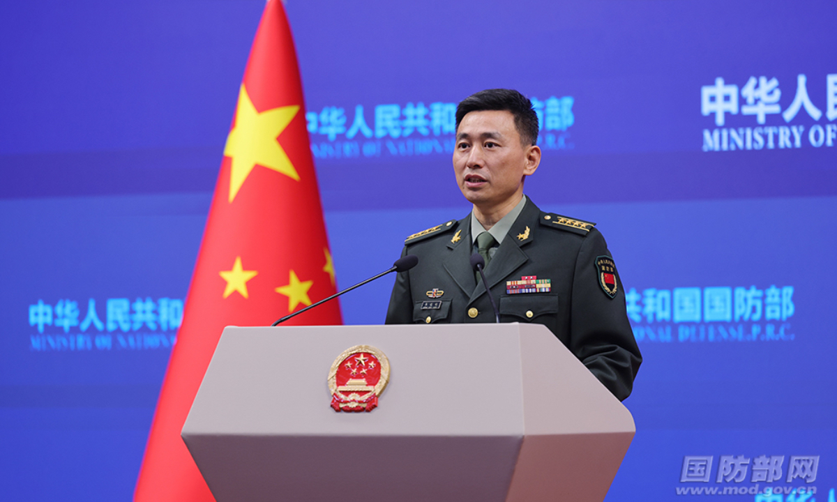 Zhang Xiaogang, spokesperson of China's Ministry of National Defense