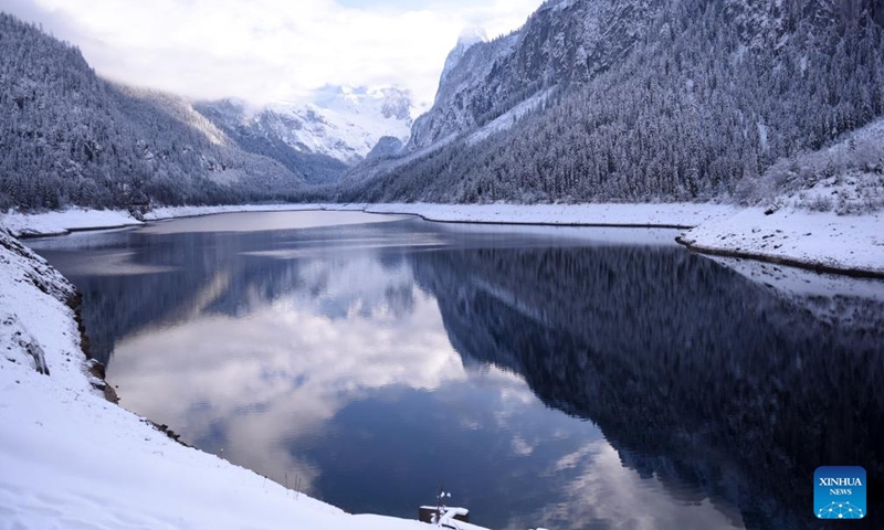 This photo taken on Dec. 11, 2024 shows a winter view of Gosau in Austria. (Photo: Xinhua)