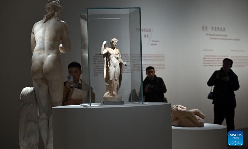 People visit an exhibition titled The Countless Aspects of Beauty in Ancient Art at the National Museum of China in Beijing, capital of China, Nov. 5, 2024. (Photo: Xinhua)