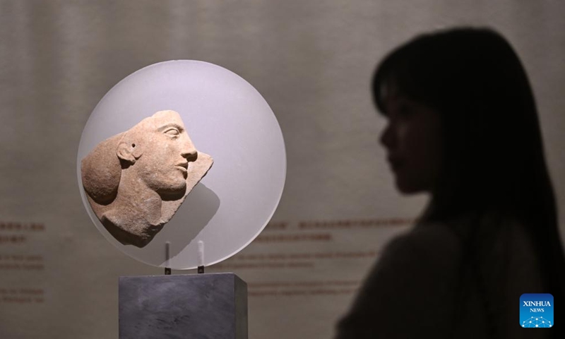 A woman visits an exhibition titled The Countless Aspects of Beauty in Ancient Art at the National Museum of China in Beijing, capital of China, Nov. 5, 2024. (Photo: Xinhua)