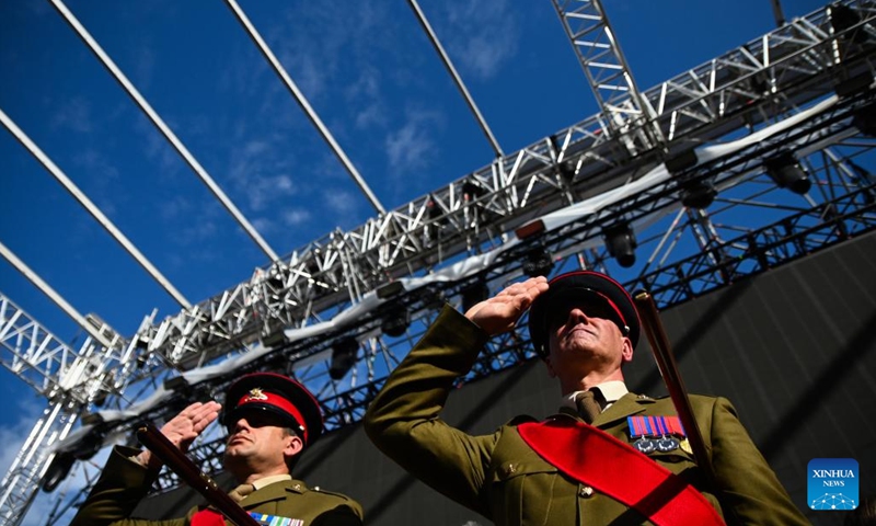 Soldiers of the Armed Forces of Malta attend a ceremonial parade in celebration of the 50th anniversary of the Republic of Malta in Valletta, Malta, on Dec. 13, 2024. (Photo: Xinhua)