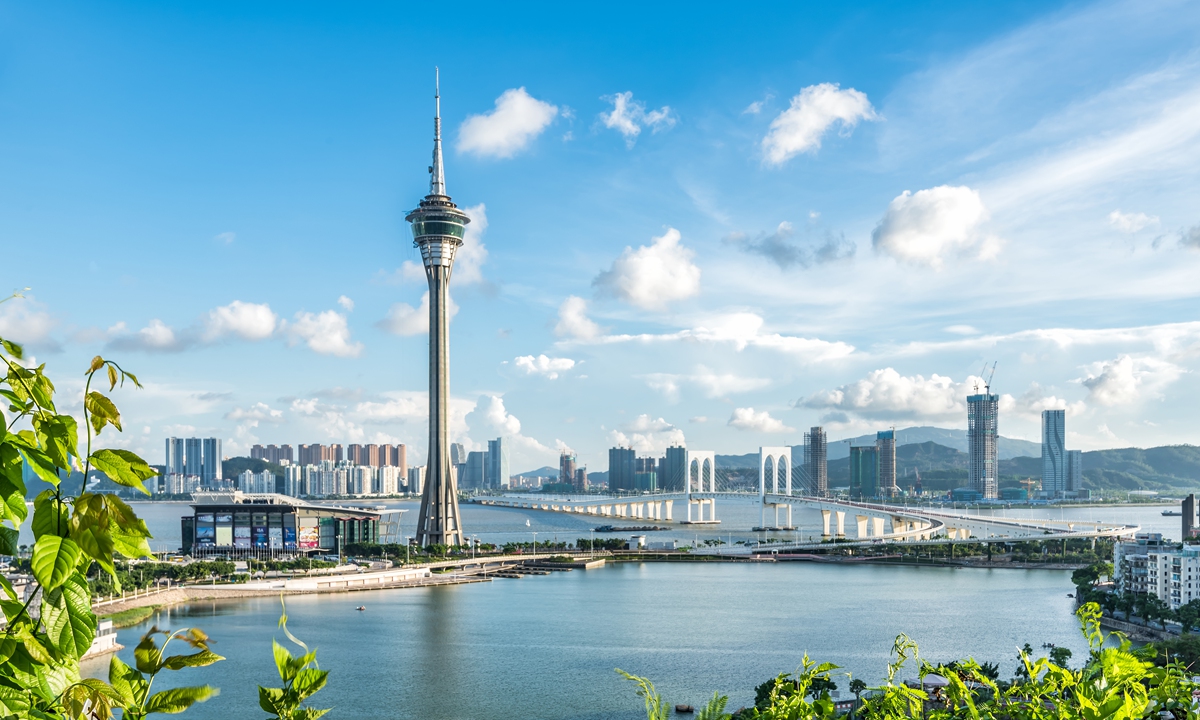 The Macao Tower, one of the most recognizable landmarks of the Macao skyline Photo: VCG