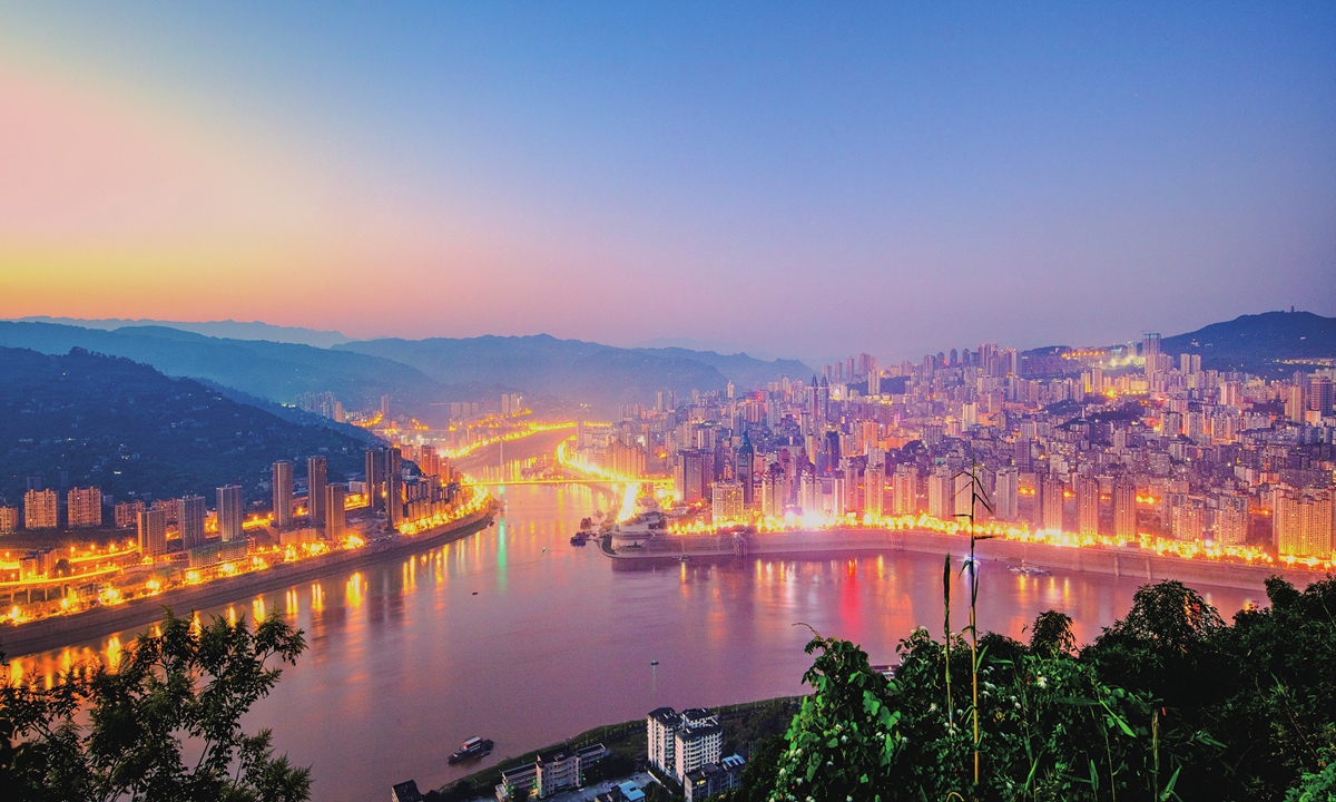 Fuling, a river town in Southwest China's Chongqing Municipality. Photo: VCG