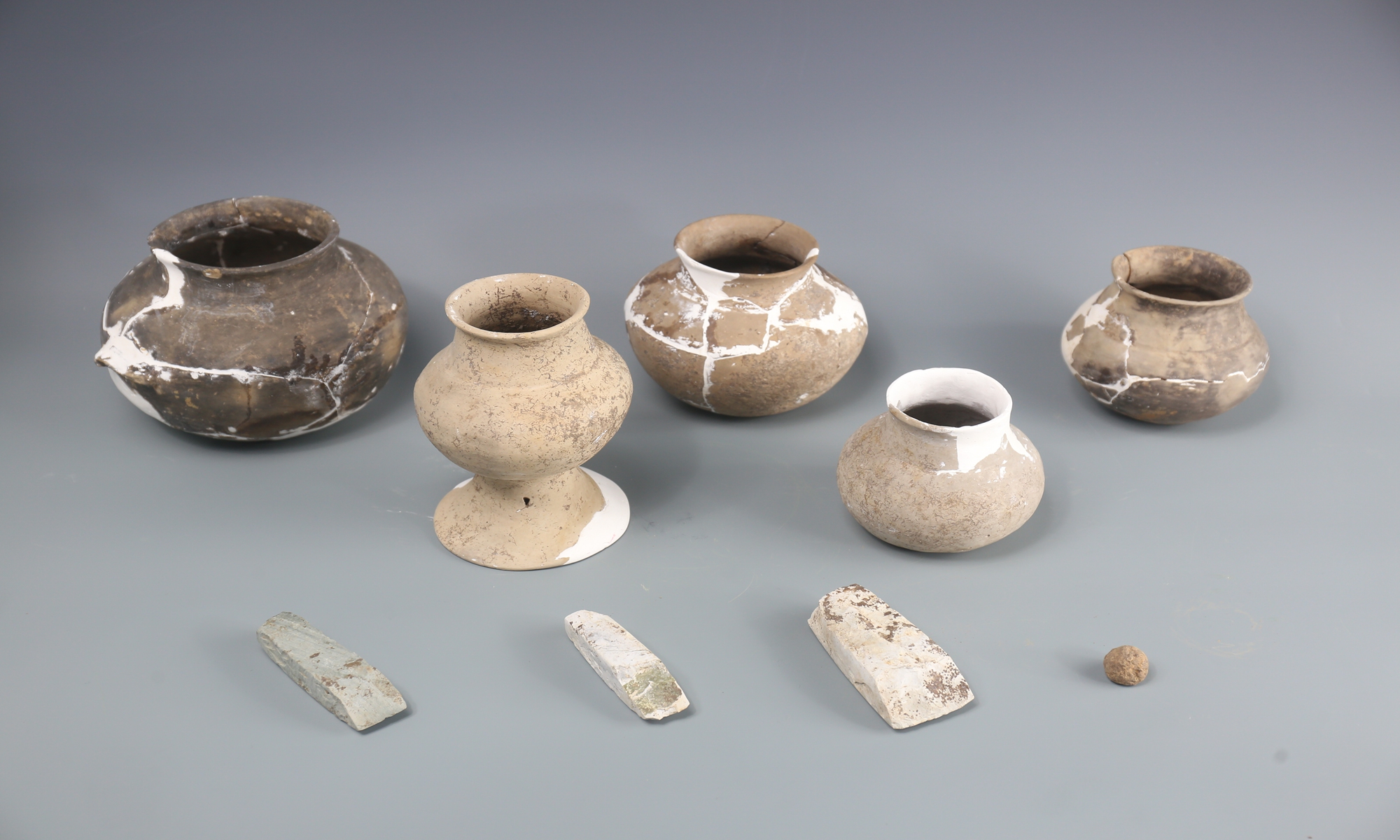 Pottery unearthed from the Xuecheng Ancient Culture Site in Nanjing, East China's Jiangsu Province in 2021 Photo: Courtesy of Nanjing Archaeological Research Institute 