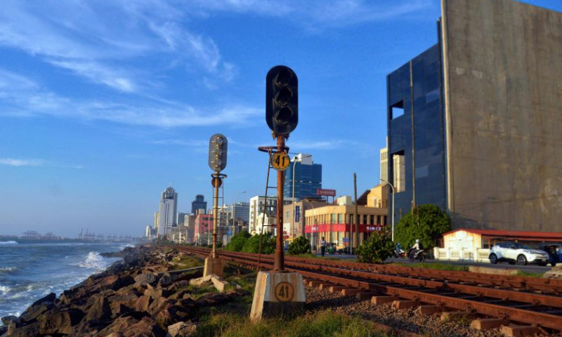 This photo taken on Dec. 23, 2024 shows the railway line by the sea in Colombo, Sri Lanka.

The coastal railway line, located on the west coast of Sri Lanka and close to the Indian Ocean, is a major railway line in this island country. It is also a famous tourist attraction, where the straight coastline, the carriages without doors, and the beautiful sea view throughout the journey allow people to get the unique Ceylon-style experience. (Photo by Gayan Sameera/Xinhua)