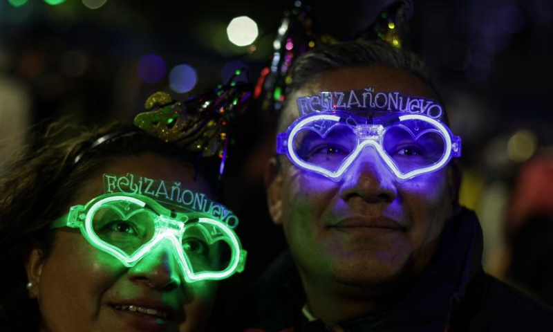 People celebrate new year across world