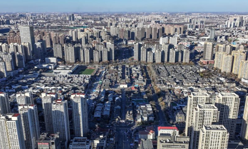 An aerial drone photo taken on Dec. 17, 2024 shows the ancient city area in Tianjin, north China.

Dec. 23 this year marks the 620th anniversary of establishment of the Tianjin City, which now stands as a tremendous attraction for tourists from home and abroad. (Xinhua/Sun Fanyue)