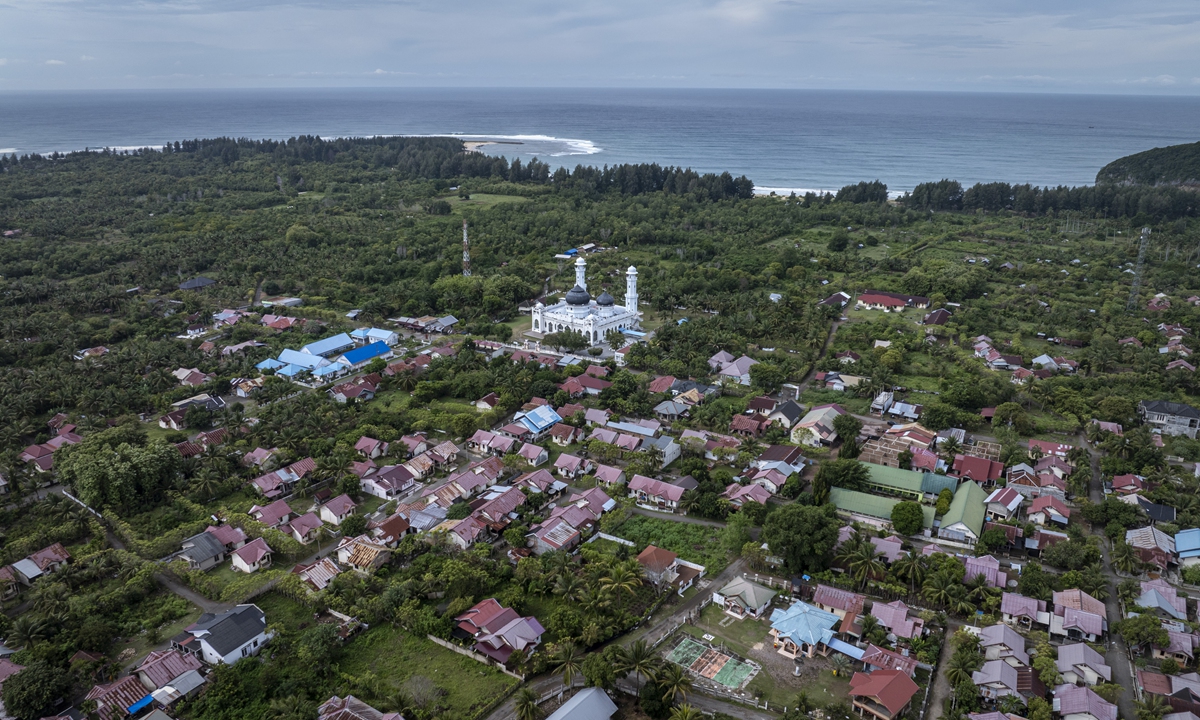 A view of a region in Aceh Besar, one of the areas worst hit by the 2004 tsunami, ahead of the twenty-year anniversary of the disaster on December 24, 2024 in Aceh province, Indonesia. Photo: VCG