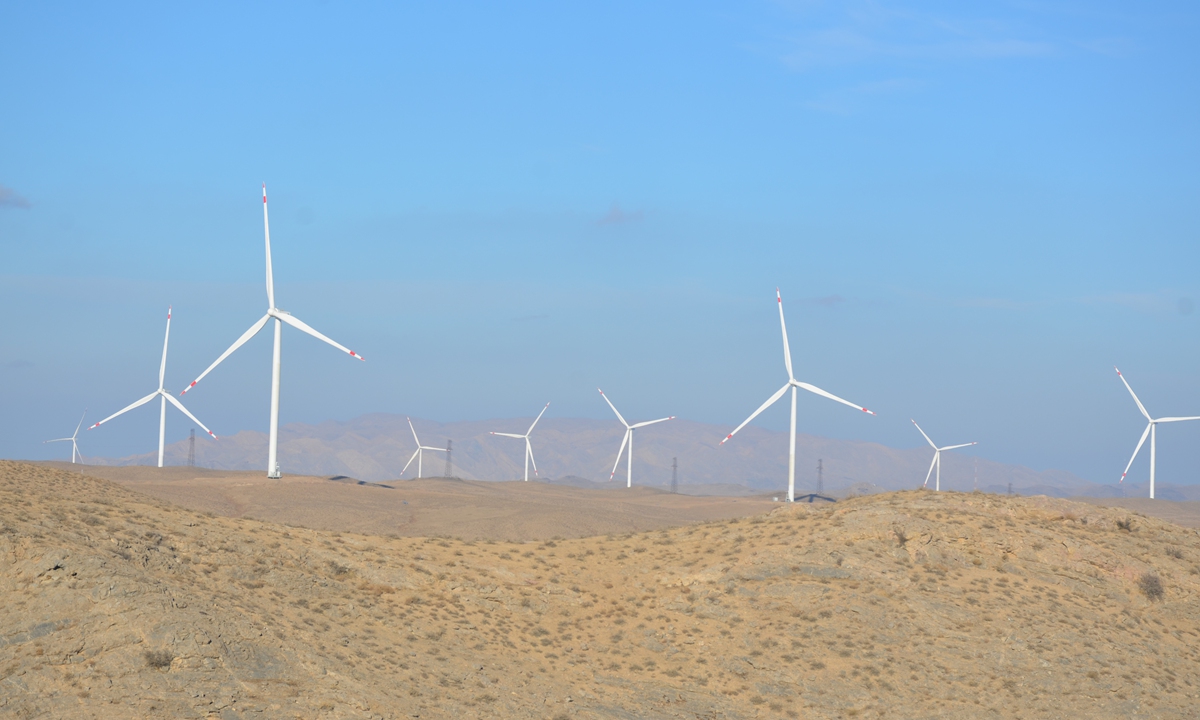 The Zarafshan wind power project in Uzbekistan Photo: Courtesy of SEPCOIII Electric Power Construction Corporation