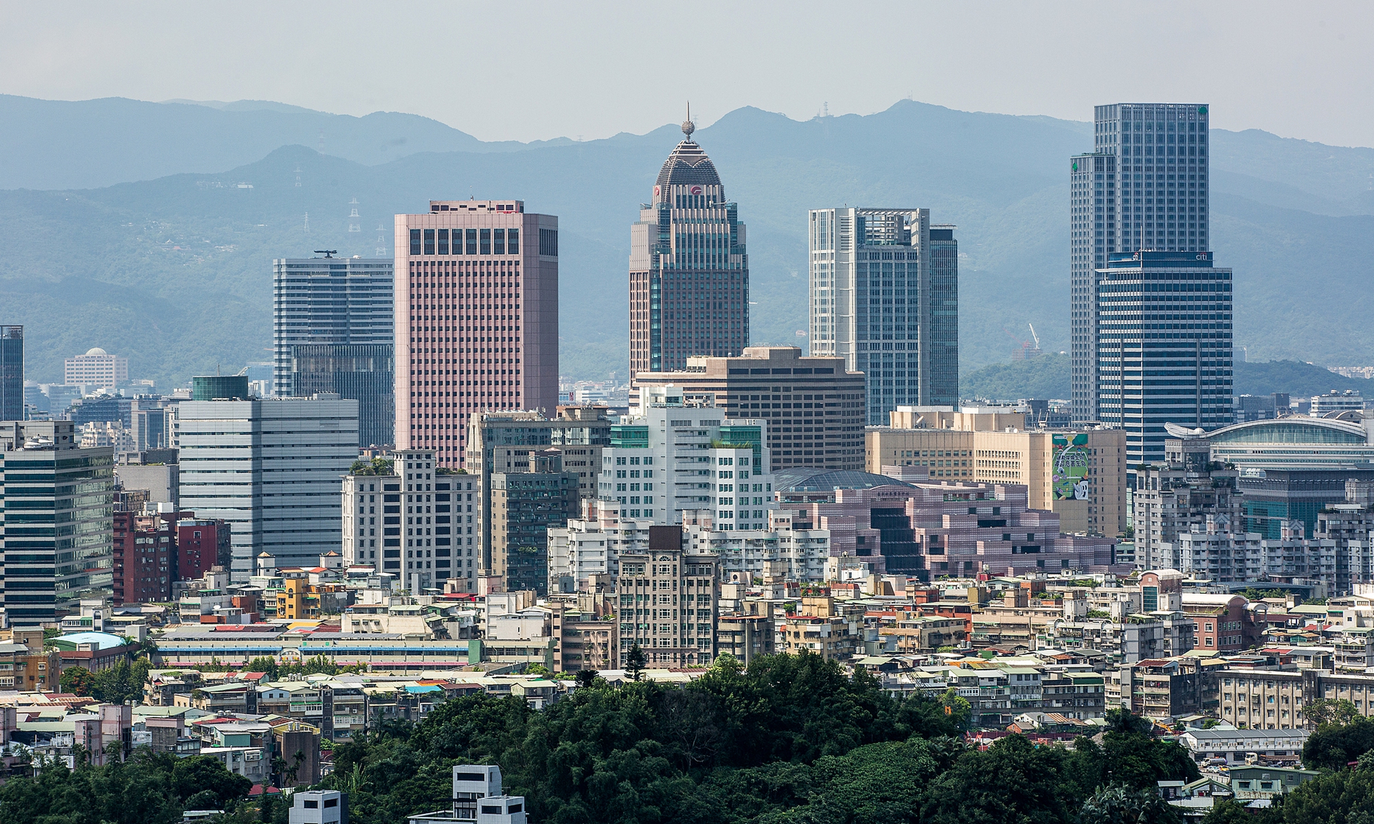 A view of Taipei, the island of Taiwan Photo: VCG