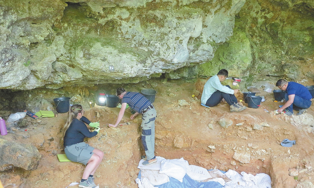 The on site excavation of China-France joint archaeological project Photo: Courtesy of Li Zhanyang