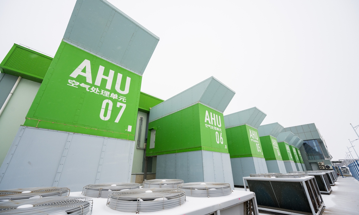 Cloud infrastructure at the Western Cloud Base in Zhongwei, Northwest China's Ningxia Hui Autonomous Region, on December 10 Photo: Chen Tao/GT