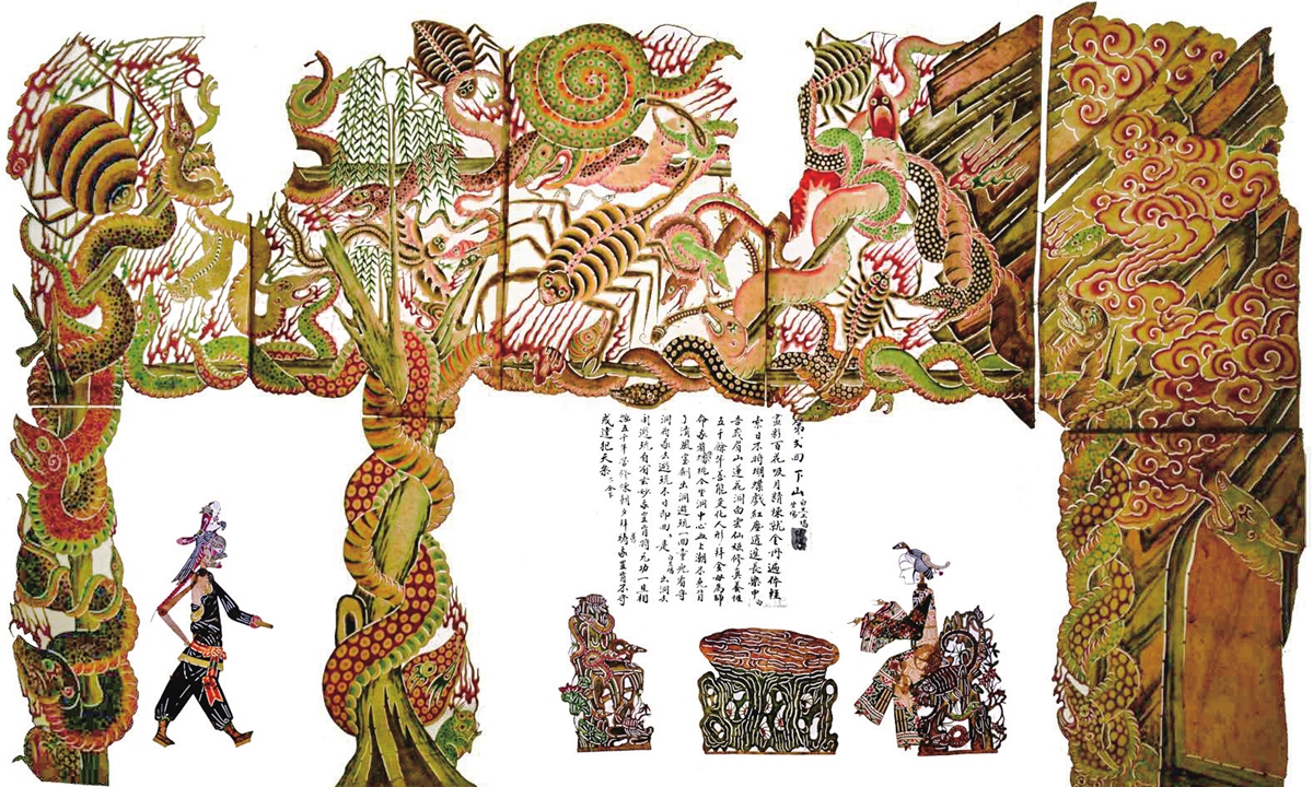 The shadow puppet adaptation of The Legend of the White Snake