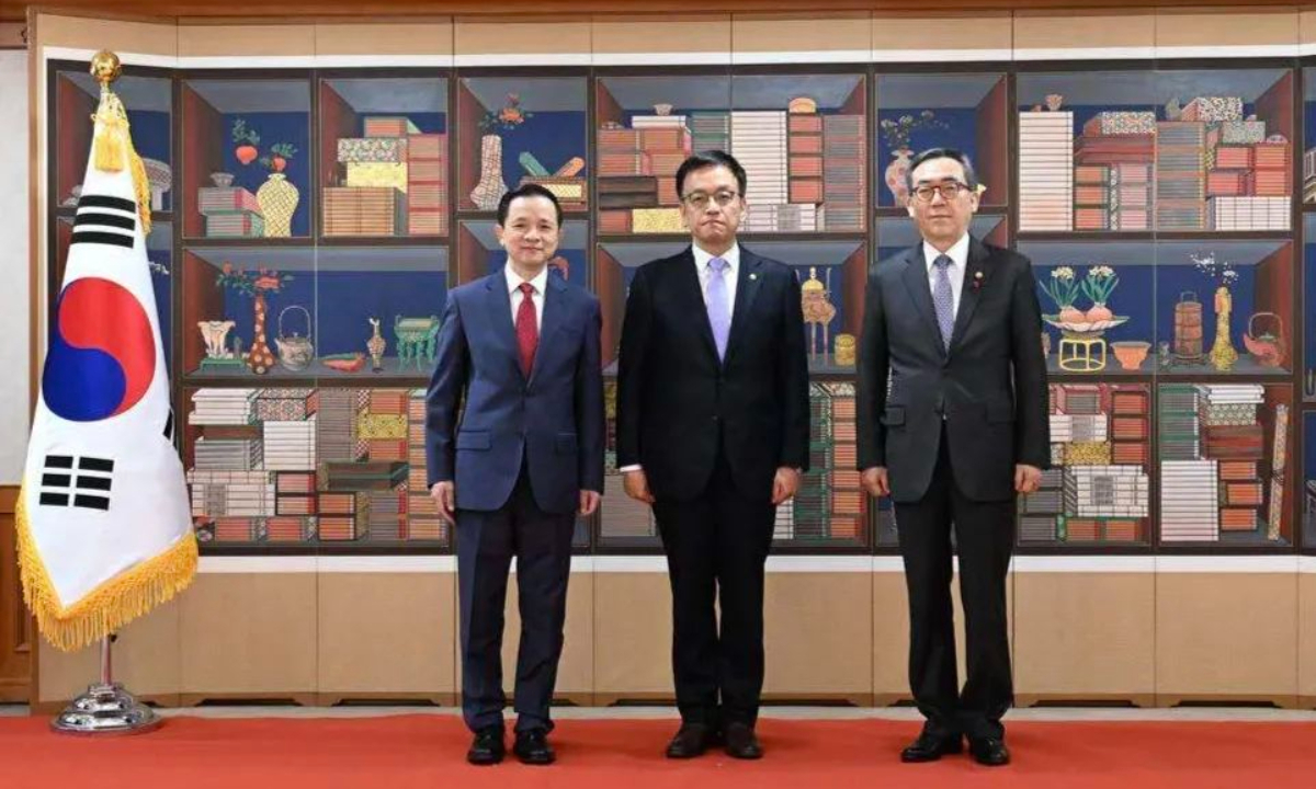 China's Ambassador to South Korea, Dai Bing, presents his credentials to South Korea's acting president, Choi Sang-mok, on January 7, 2025. Photo: the Chinese Embassy in South Korea