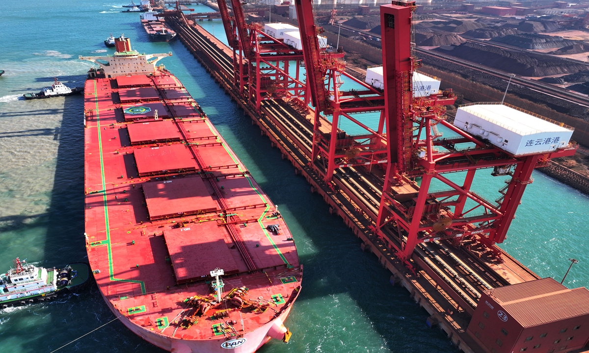 Importing iron ore