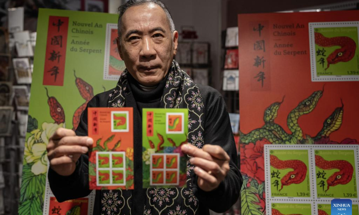 French post office issues two stamps to celebrate upcoming Chinese New Year