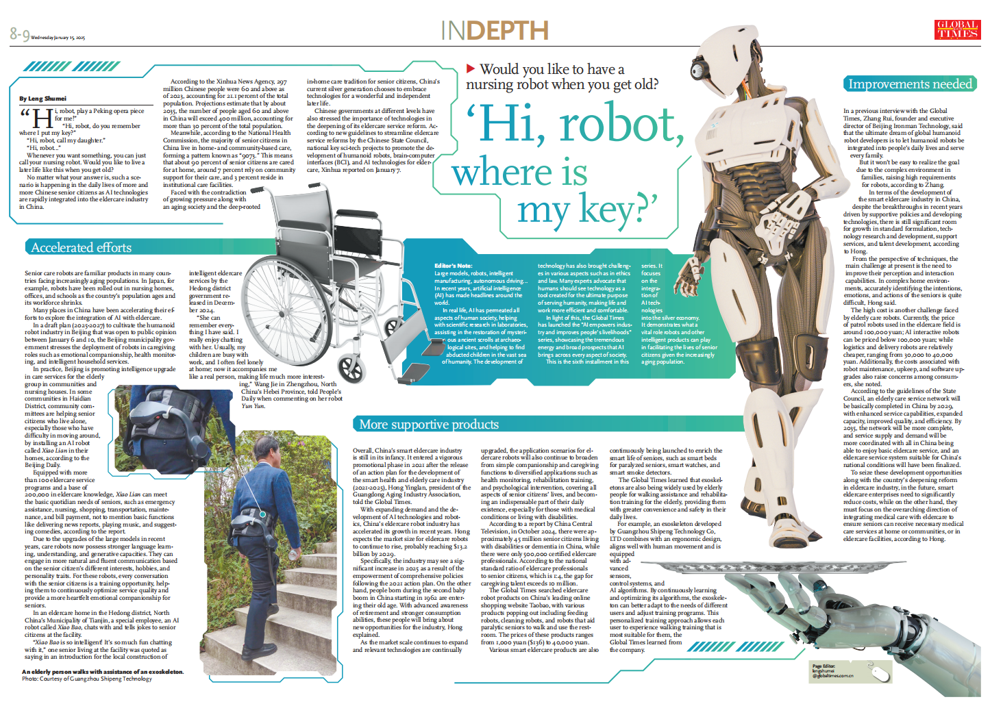 'Hi, robot, where is my key?'