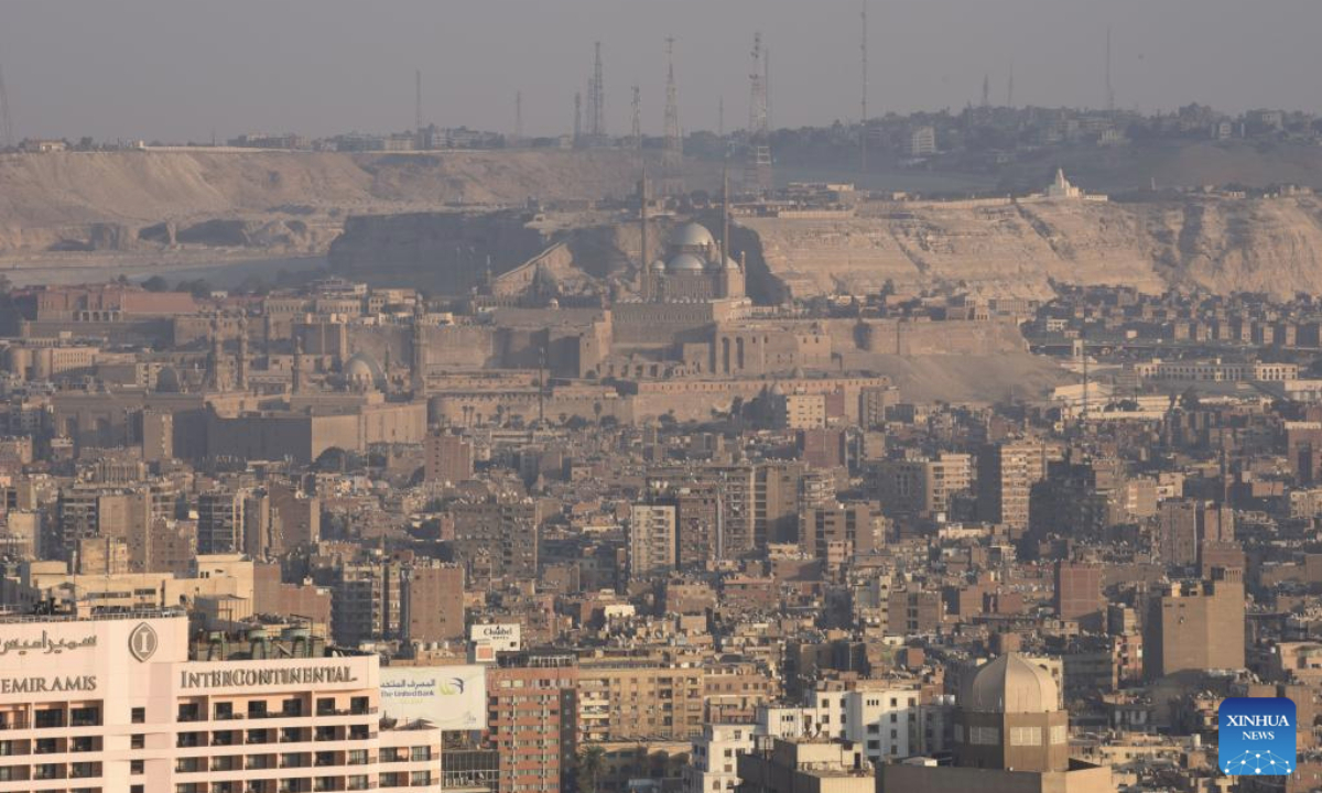 This photo taken on Jan. 24, 2025 shows a view of Cairo, capital city of Egypt. (Photo by Tao Yubin/Xinhua)