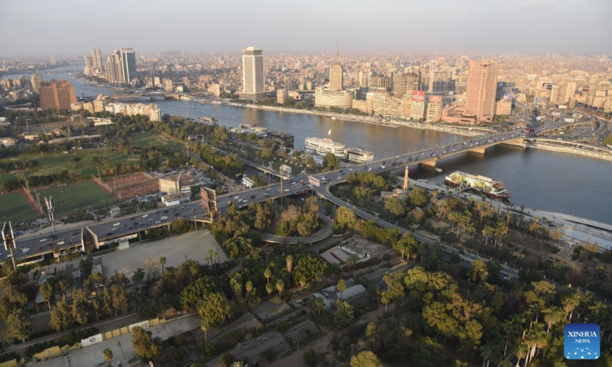 This photo taken on Jan. 24, 2025 shows a view of Cairo, capital city of Egypt. (Photo by Tao Yubin/Xinhua)