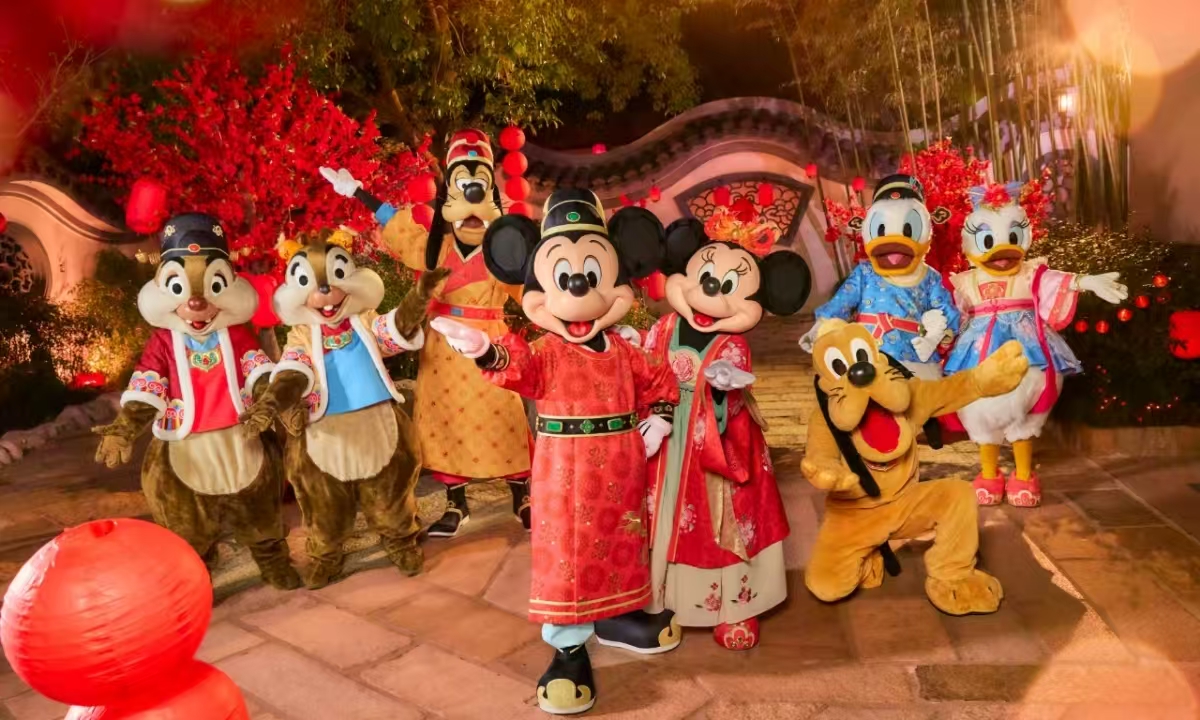 Shanghai Disney Resort prepares to celebrate Chinese Lunar New Year with a variety of seasonal festivities in January 2025. Photo: Courtesy of Shanghai Disney Resort