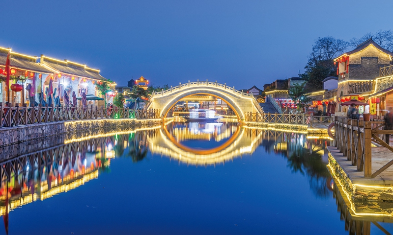 A tourist attraction architecture in Handan Photo: VCG