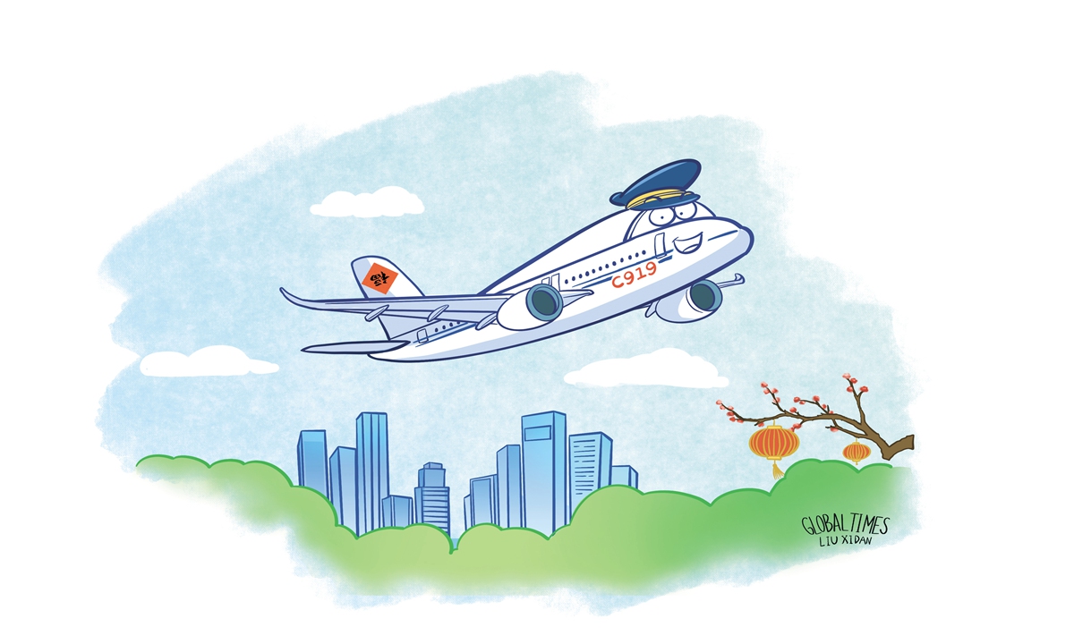 2025 Spring Festival travel rush opens new window to observe progress of the C919