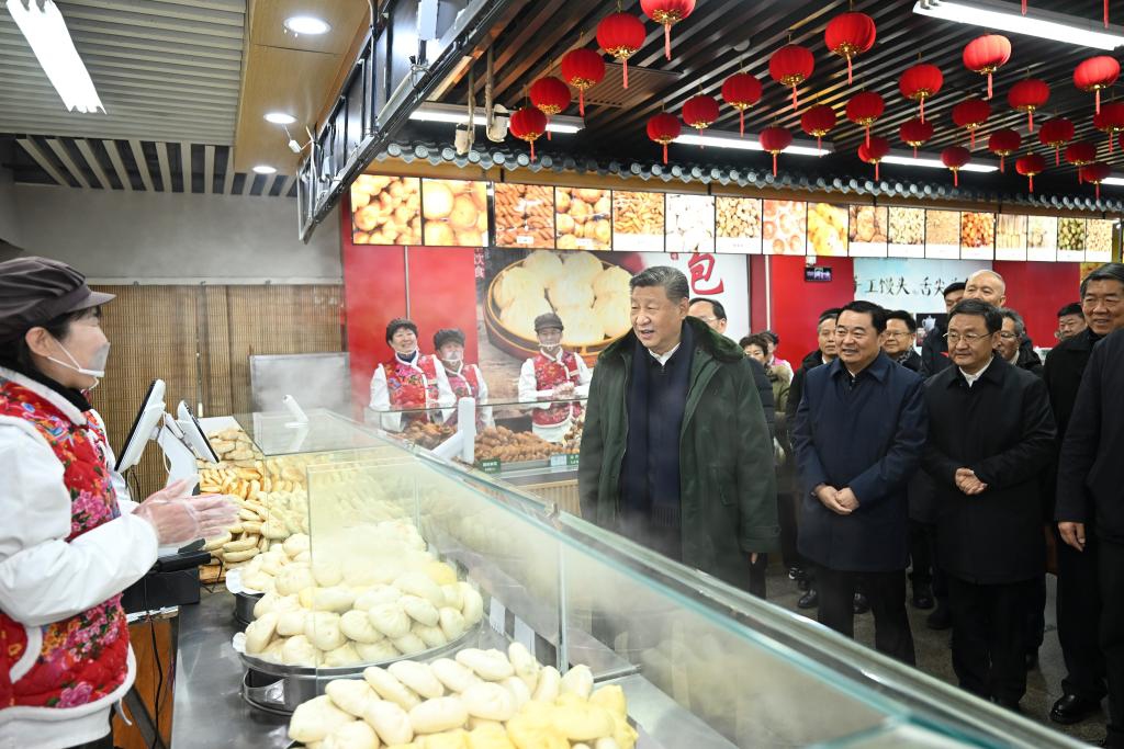 Xi inspects NE China city ahead of Spring Festival