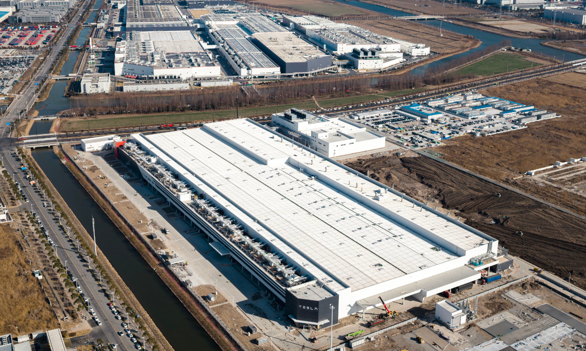 Légende : La méga-usine de stockage d’énergie de Tesla à Shanghai lance sa production le 11 février. Photo : avec l’aimable autorisation de Tesla.