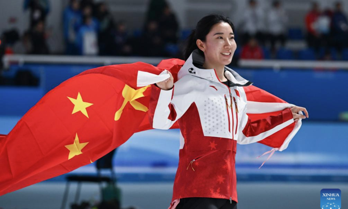 China's Han Mei wins speed skating women's 1000m gold at Asian Winter Games