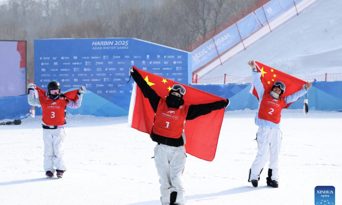 China's Liu Mengting wins freeski women's big air at Harbin Asian Winter Games