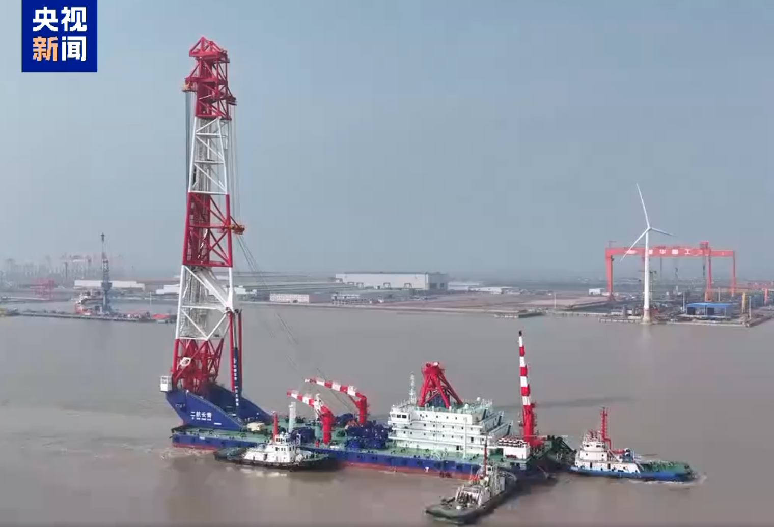 China launches vessel with the world’s largest pile