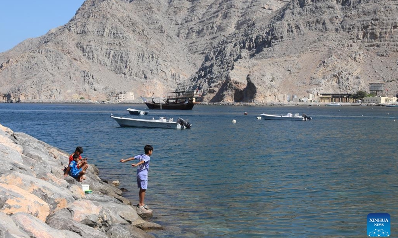 Daily life of residents in Isolated Kumzar Village, Oman