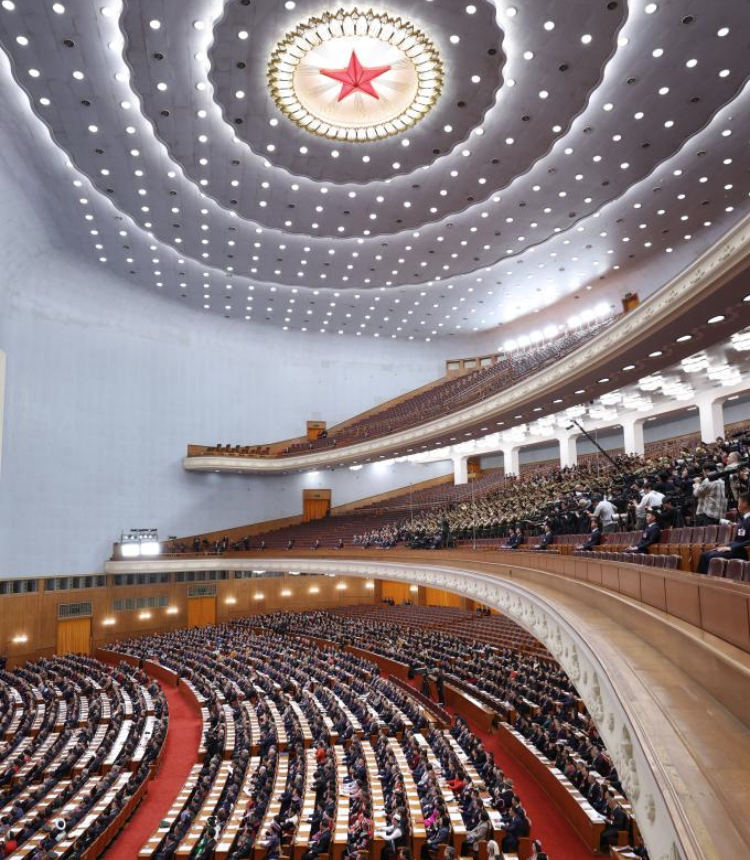 The opening meeting of the third session of the 14th National Committee of the Chinese People's Political Consultative Conference (CPPCC) is held at the Great Hall of the People in Beijing, capital of China, March 4, 2025. (Xinhua/Liu Bin)