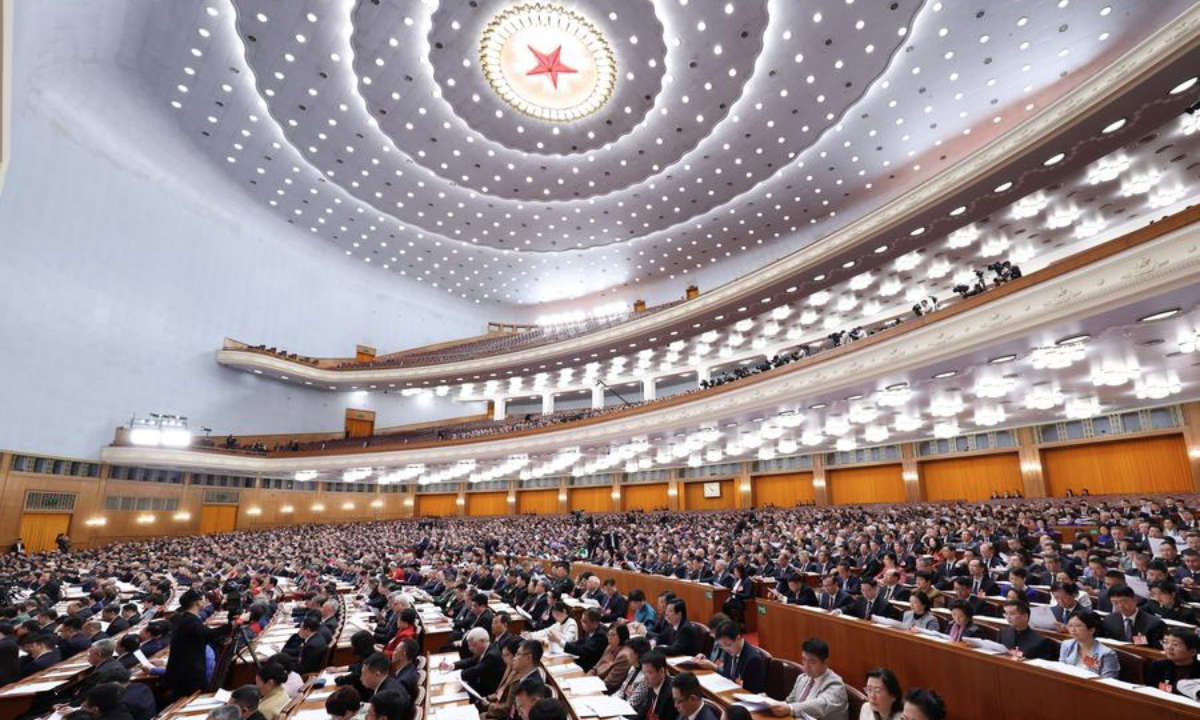 The opening meeting of the third session of the 14th National Committee of the Chinese People's Political Consultative Conference (CPPCC) is held at the Great Hall of the People in Beijing, capital of China, March 4, 2025. (Xinhua/Yao Dawei)