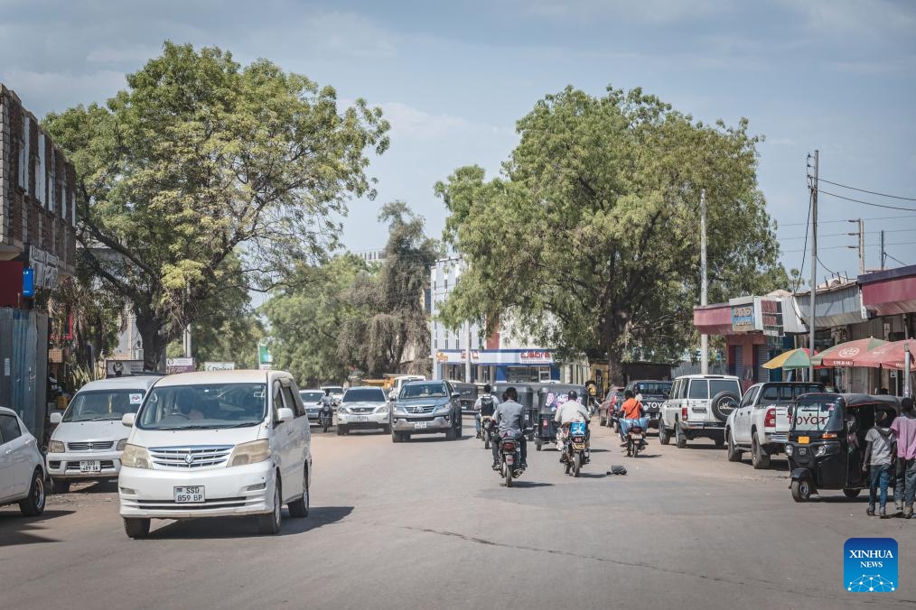 This photo taken on Feb. 24, 2025 shows a street view of Juba, South Sudan. (Photo: Xinhua)