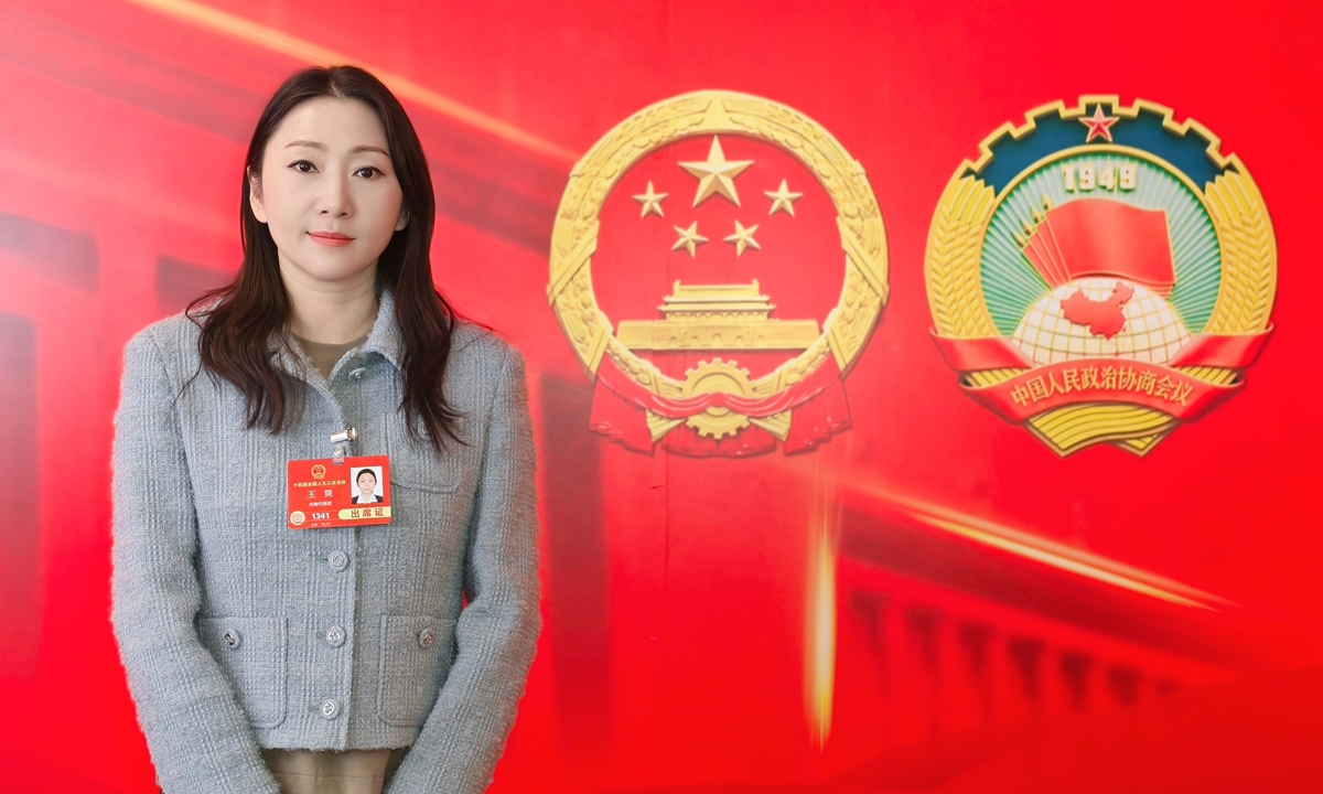 Wang Shuang, an NPC deputy and chairwoman of Kaifeng Millennium City Park Co., Ltd. Photo: Courtesy of Wang Shuang