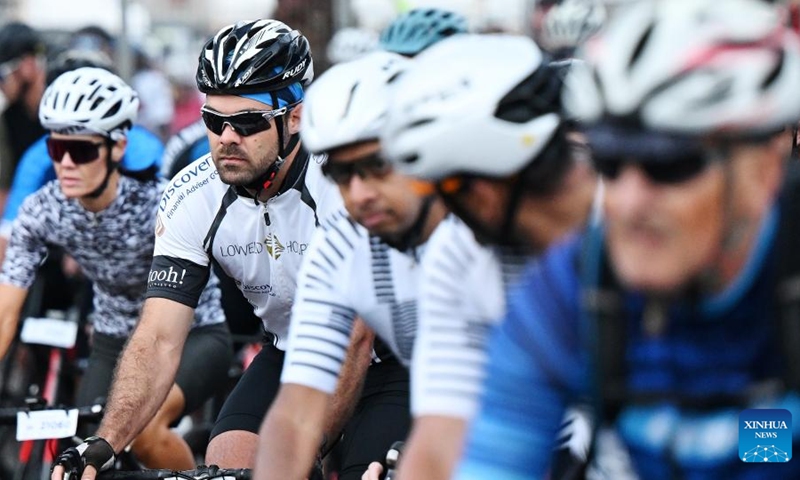 Cyclists take part in the 2025 Cape Town Cycle Tour in Cape Town, South Africa, March 9, 2025. Photo: Xinhua